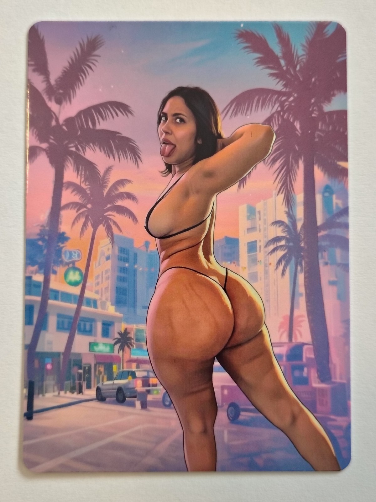 Sexy Anime Waifu Lucia Caminos Art Card