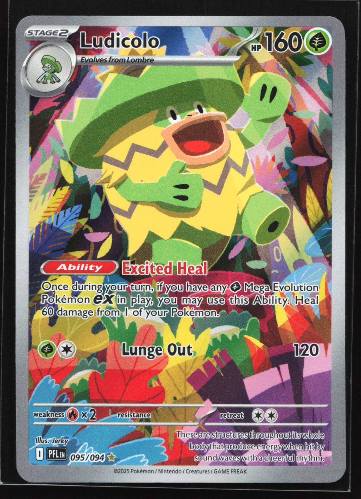Ludicolo 095/094 ME02: Phantasmal Flames Illustration Rare Pokemon Card