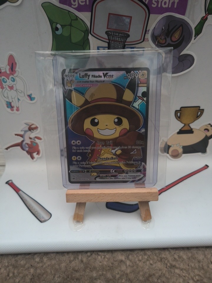 Pikachu Cosplay Luffy One Piece Custom ACG Card Holo Foil Anime 024/05