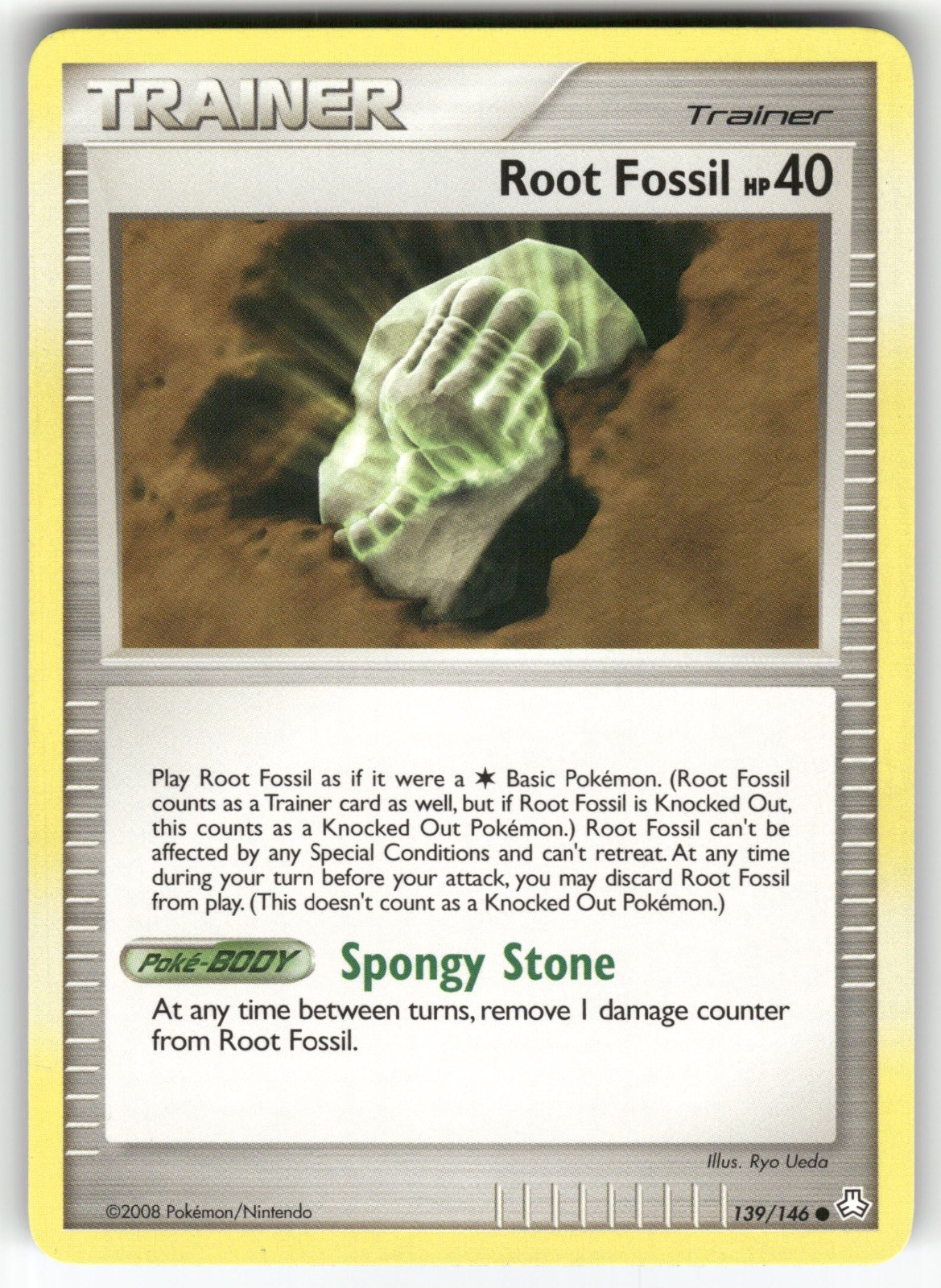 Root Fossil 139/146 Legends Awakened Pokemon Near Mint