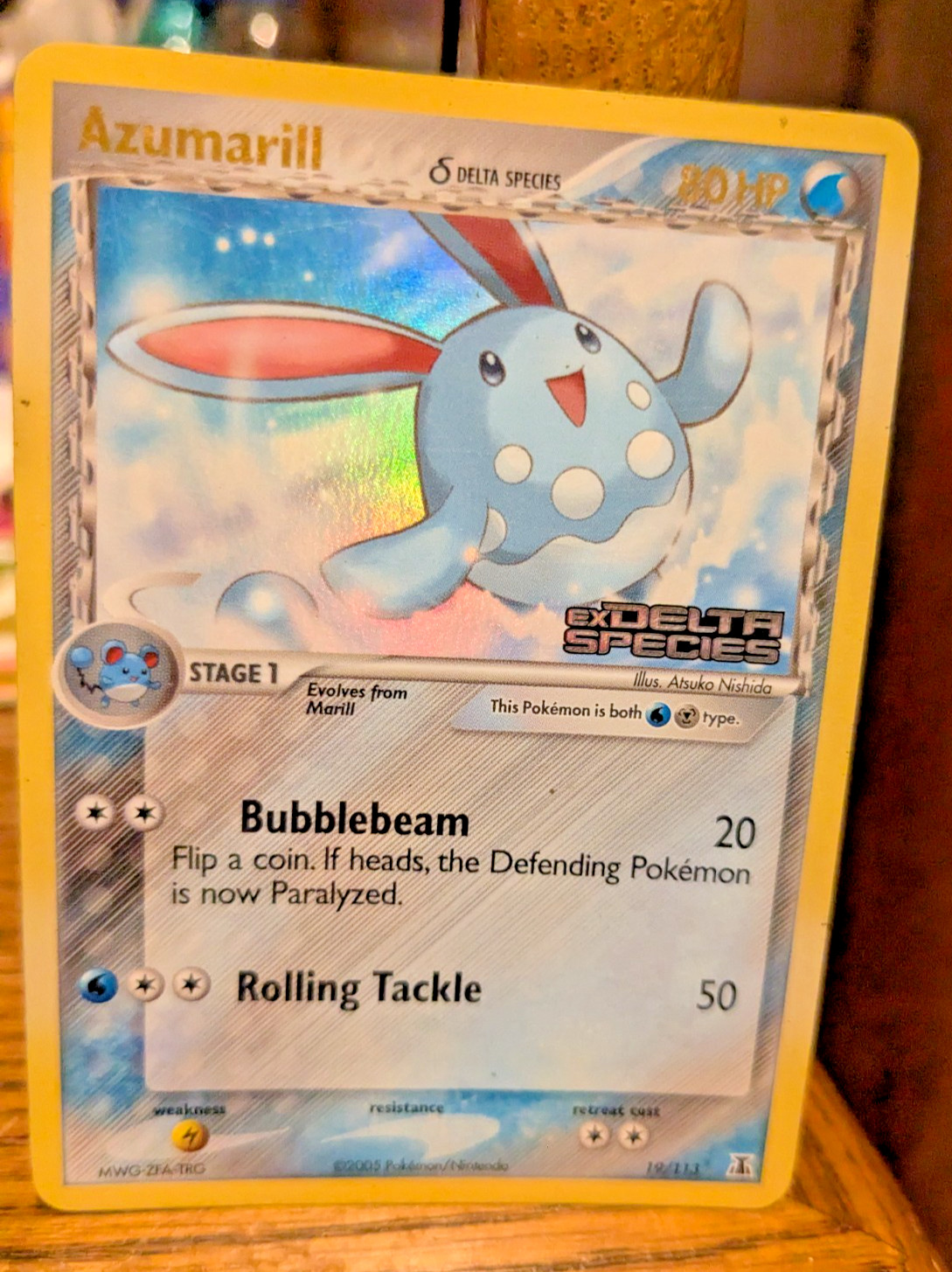 Azumarill (Delta Species) Holo EX Delta Species Pokemon TCG Card