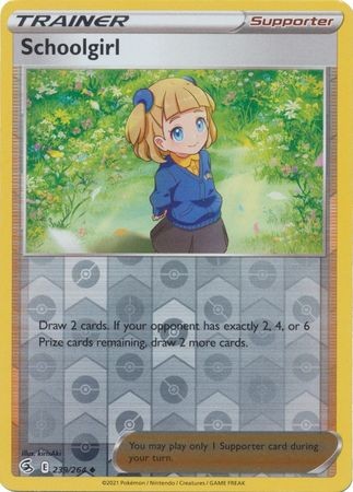 SCHOOLGIRL 239/264 FUSION STRIKE POKEMON (REVERSE HOLO, NM)