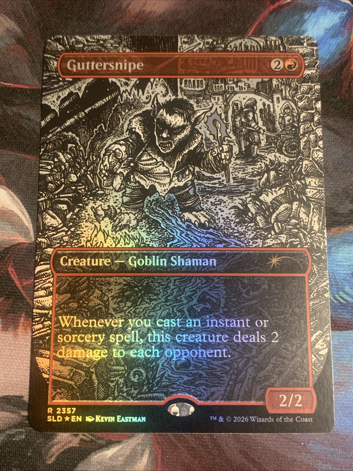 MTG Guttersnipe (2357) Secret Lair Drop Foil Kevin Eastman Ink MTG Mint