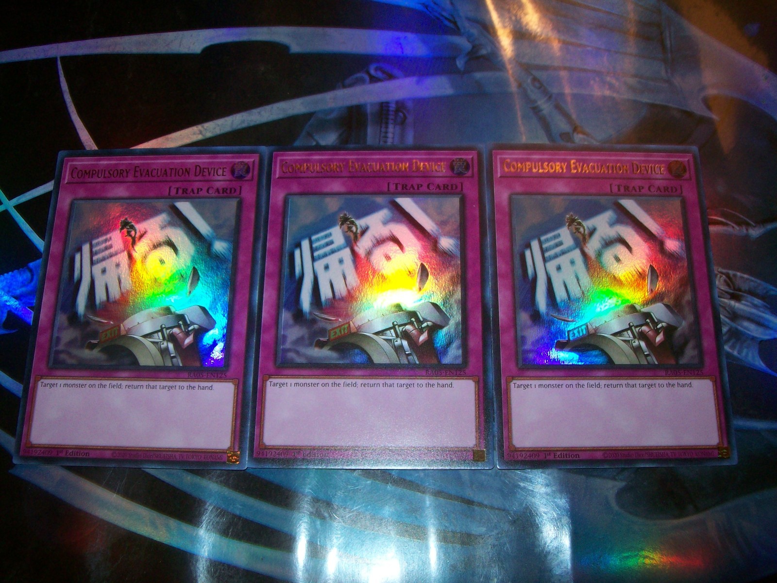 3x Compulsory Evacuation Device 1st Edition Ultra Rare RA05-EN125 Yu-Gi-Oh!