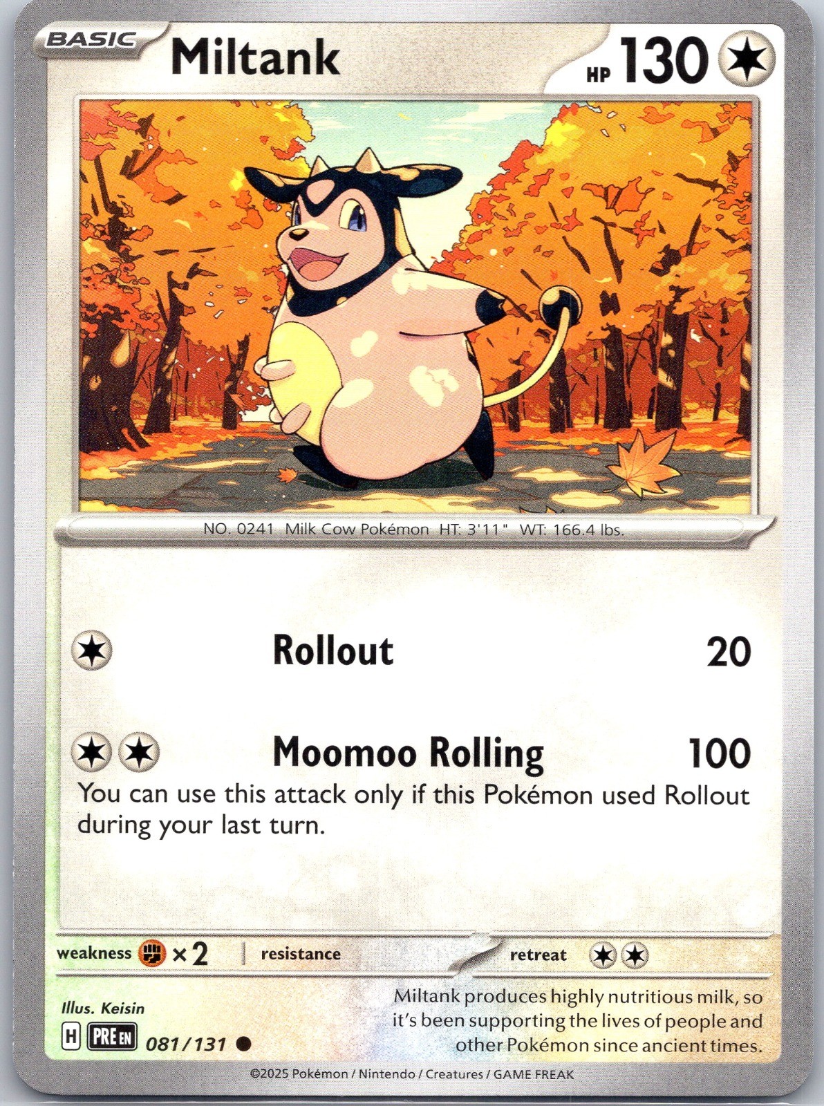 Miltank SV: Prismatic Evolutions #081/131 NM