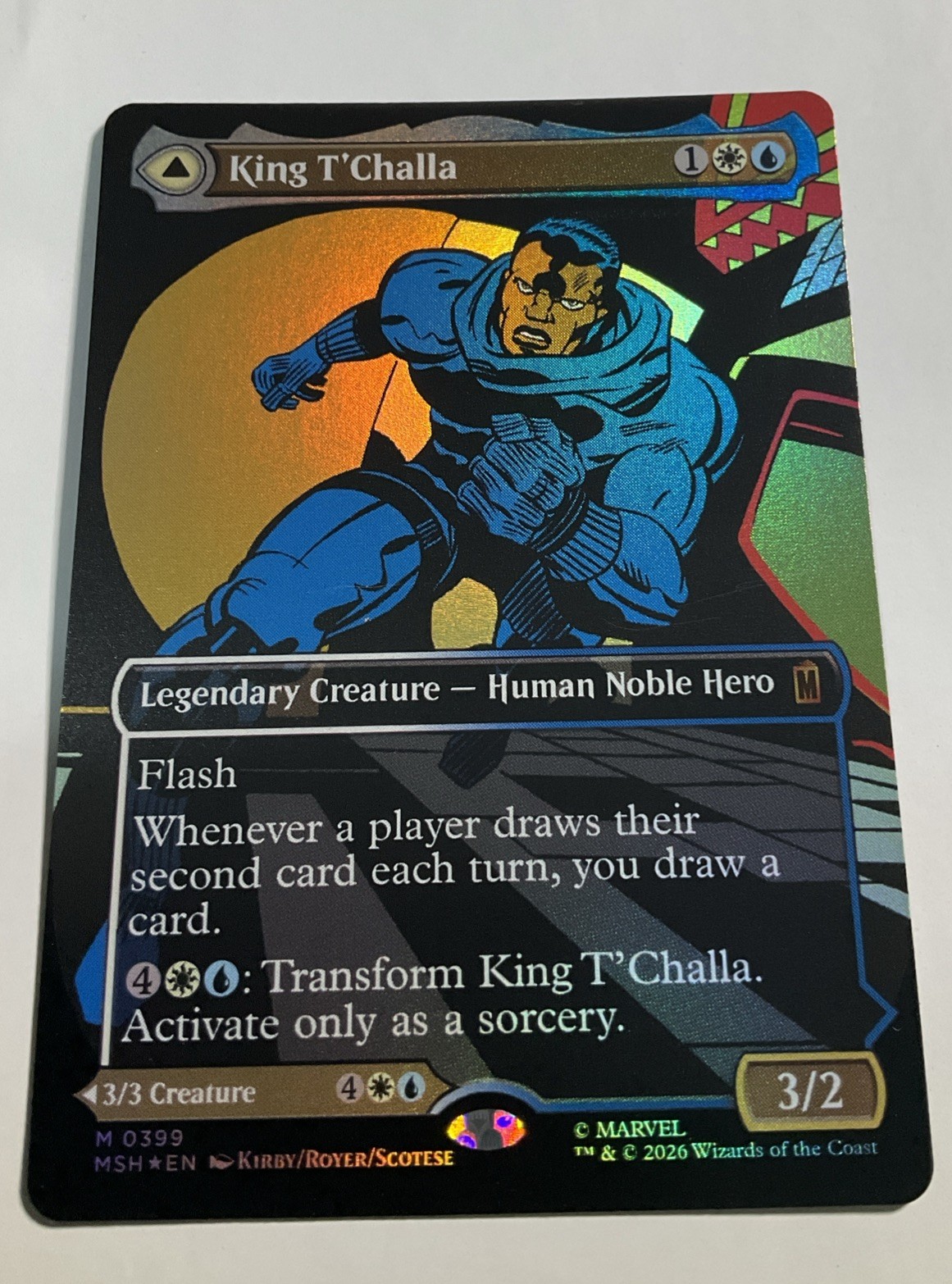 King T’Challa (Borderless) (0399) Marvel Super Heroes Foil