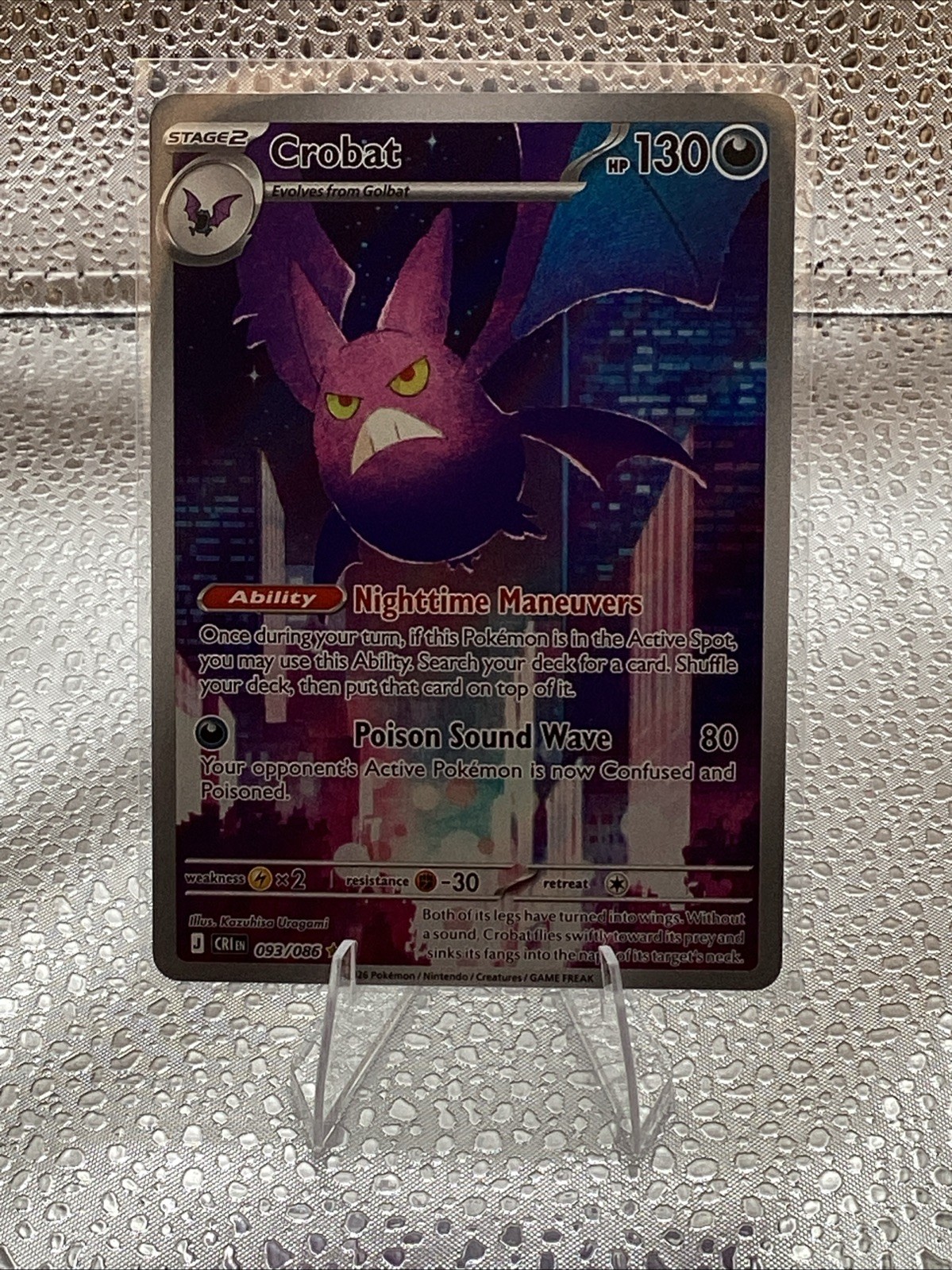Crobat 093/086 – Illustration Rare – Pokémon TCG: Chaos Rising – English NM