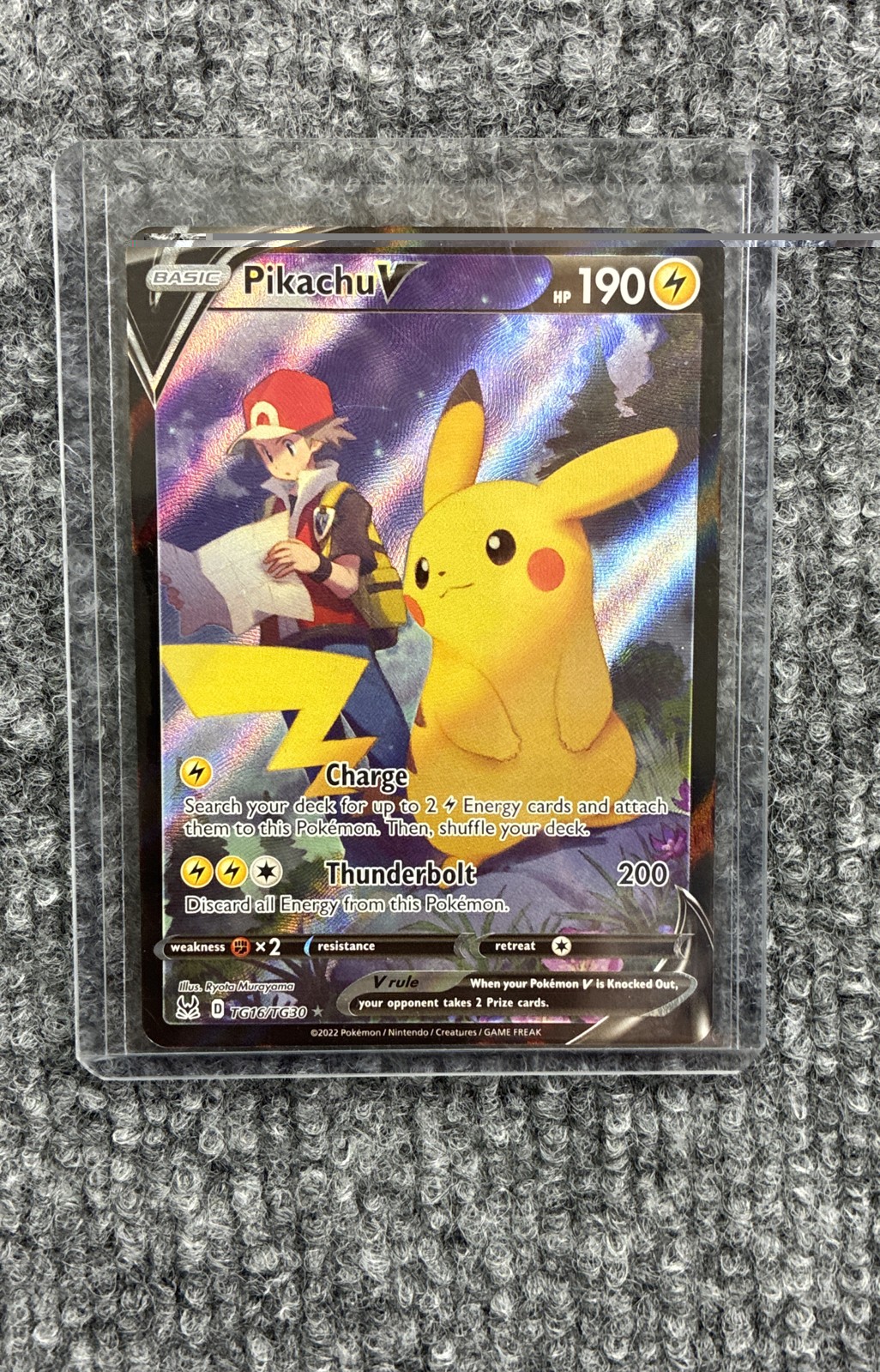 Pikachu V TG16/TG30 Swsh11: Lost Origin Trainer Gallery Holo