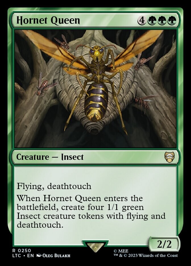 Hornet Queen 0250 Non Foil Rare LOTR Commander MTG Near Mint