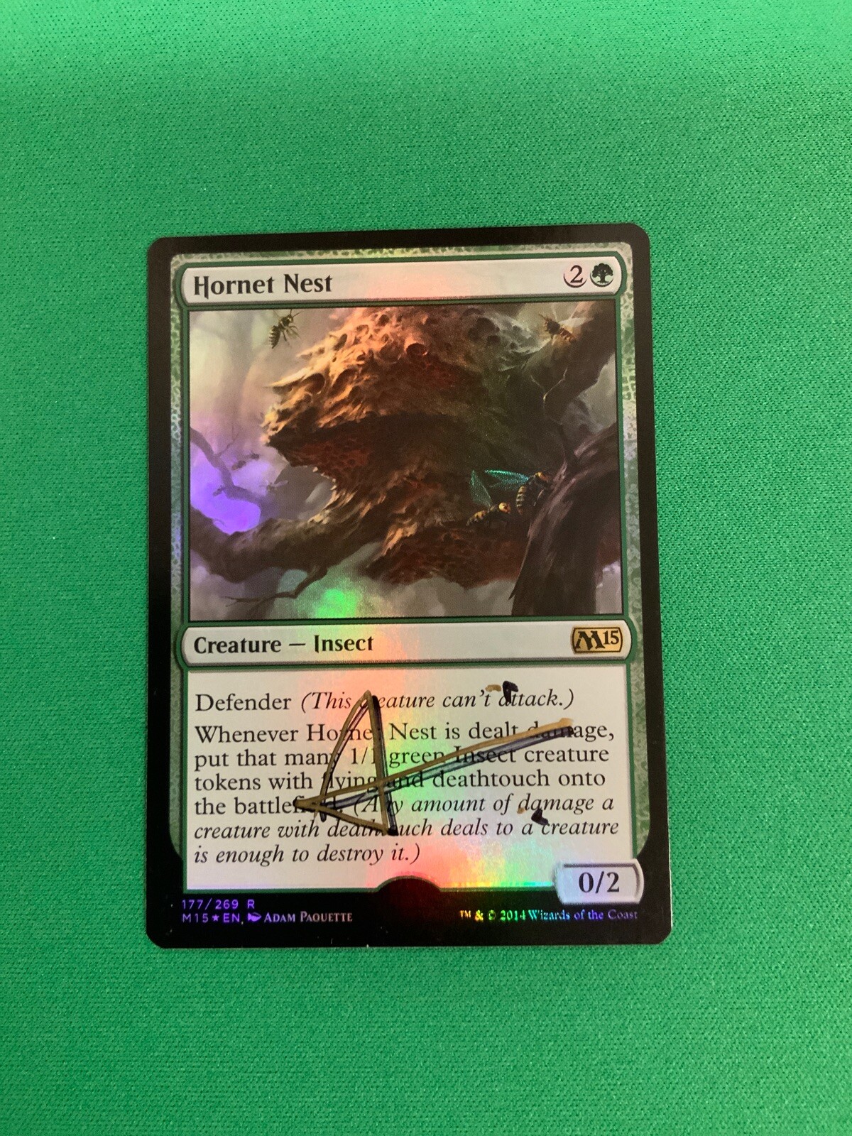 MTG Magic Hornets Nest FOIL Signed F&B Artist Proof x1 M15 Adam Paquette