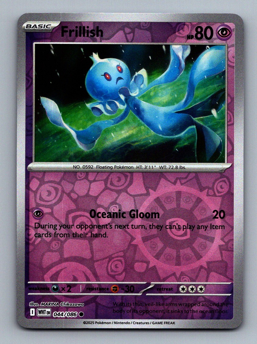 Frillish #044/086 Reverse Holo White Flare (MARINA Chikazawa) Pokemon Card – NM