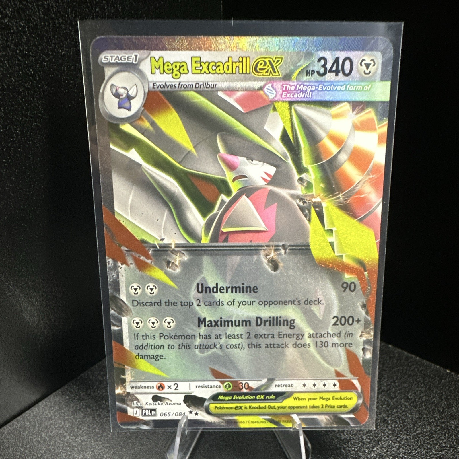 The Pokémon Company Mega Excadrill EX 065/084 Phantom Forces Full Art Holo ENG