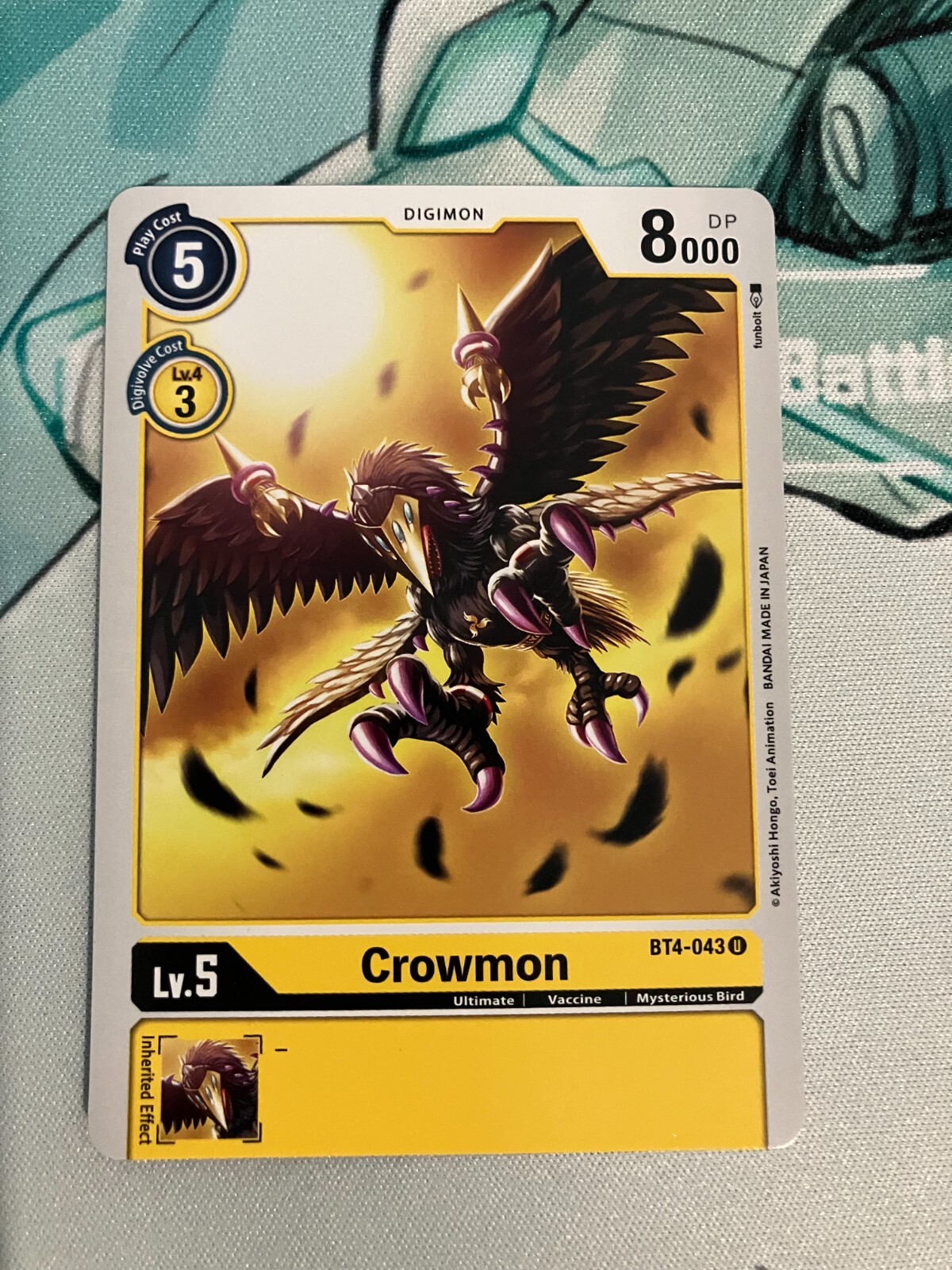 Crowmon BT4-043 U Digimon CCG | Great Legend Near Mint
