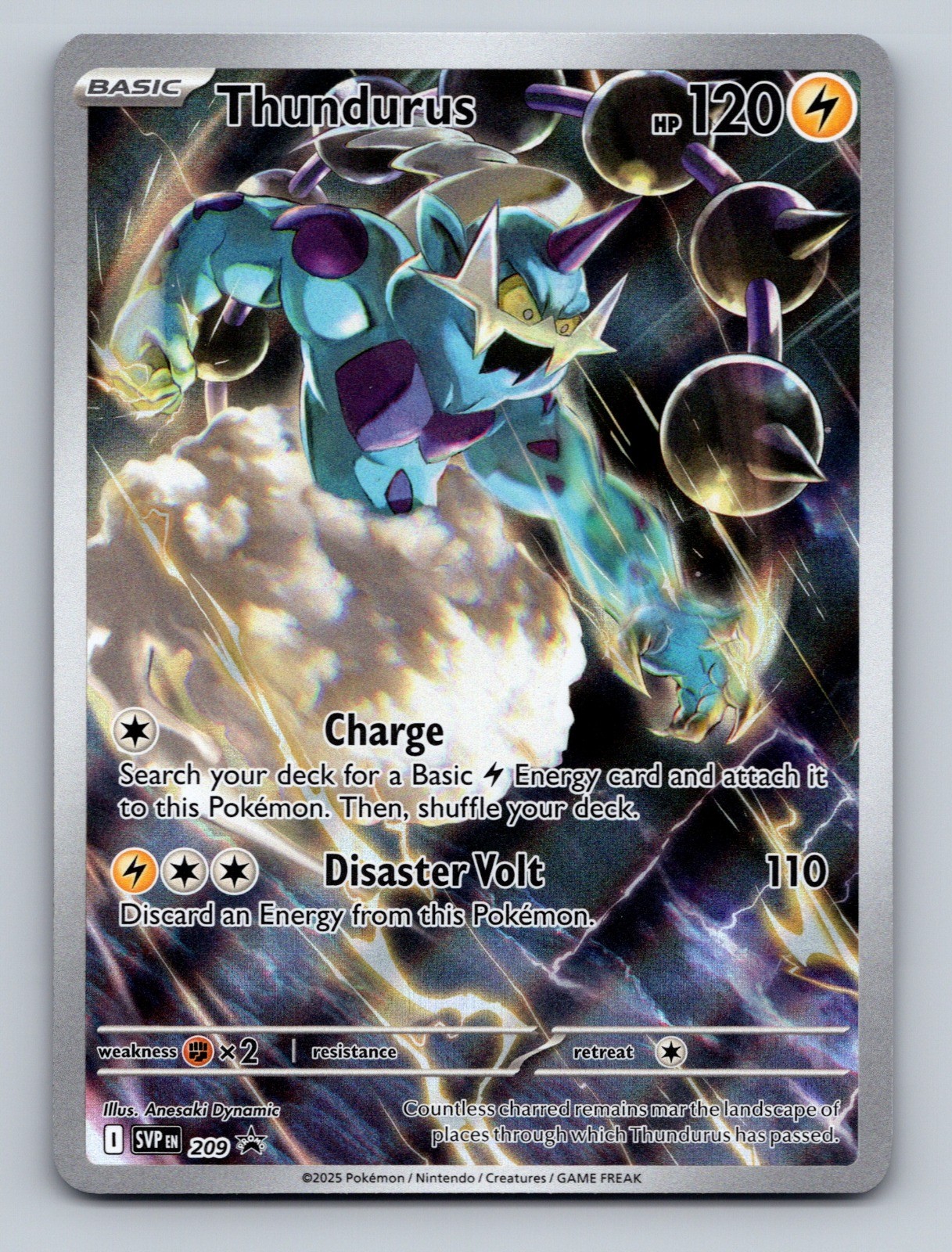 Pokemon TCG Thundurus Holo Promo SV: Scarlet & Violet Promo Cards 209