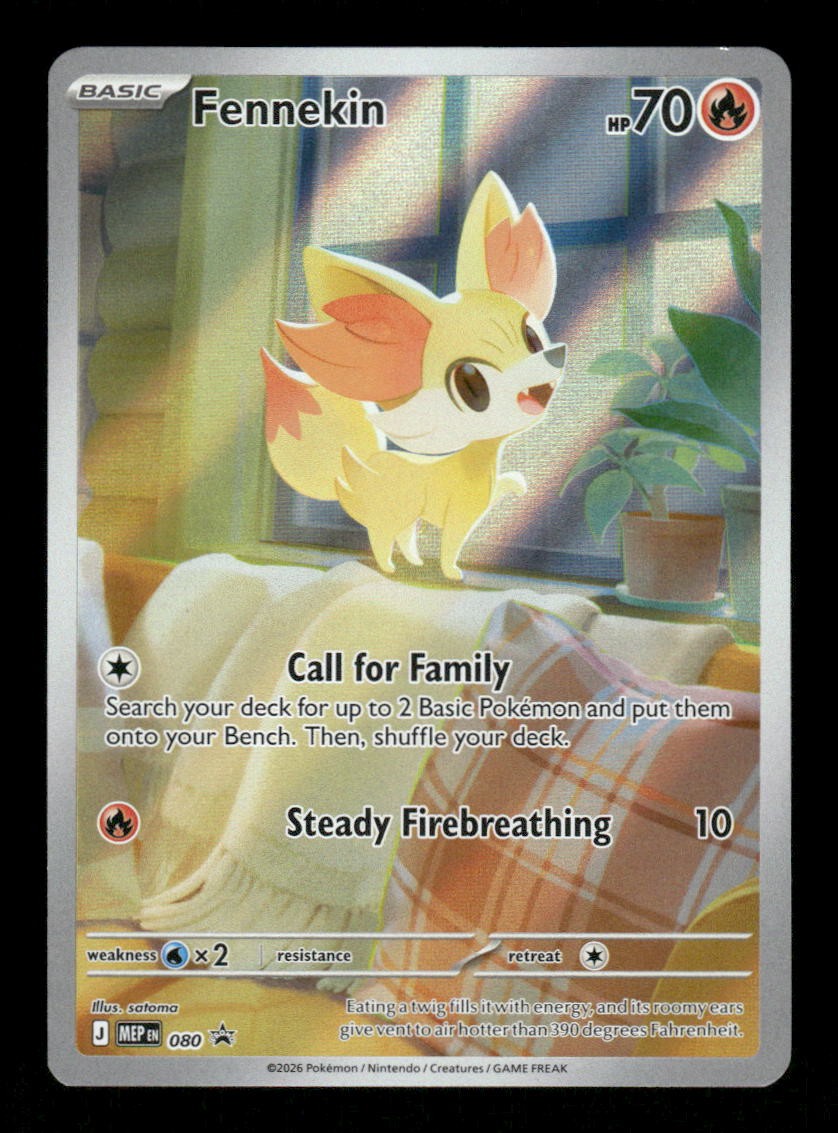 FENNEKIN 080 HOLO PROMO ME: MEGA EVOLUTION PROMO POKEMON NEAR MINT