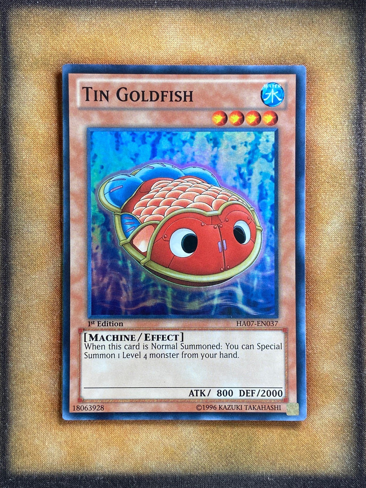 Yugioh Tin Goldfish HA07-EN037 Super Rare 1st Ed NM