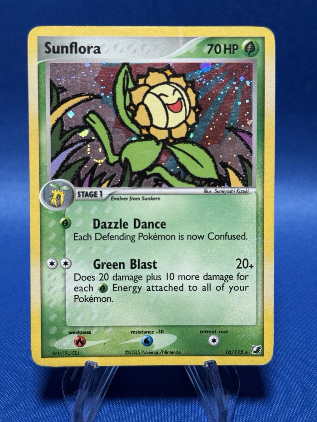 Sunflora Holo Rare with Swirl #16/115 Unseen Forces 2005 MP Sumiyoshi Kizuki