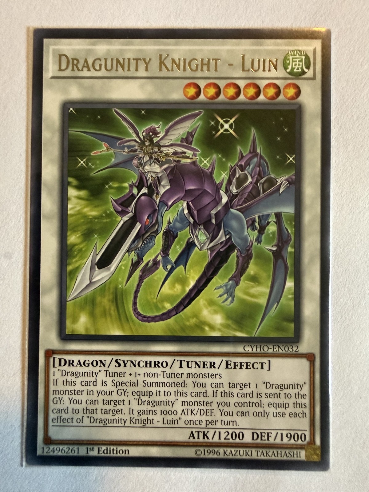Dragunity Knight – Luin CYHO-EN032 Cybernetic Horizon Unlimited