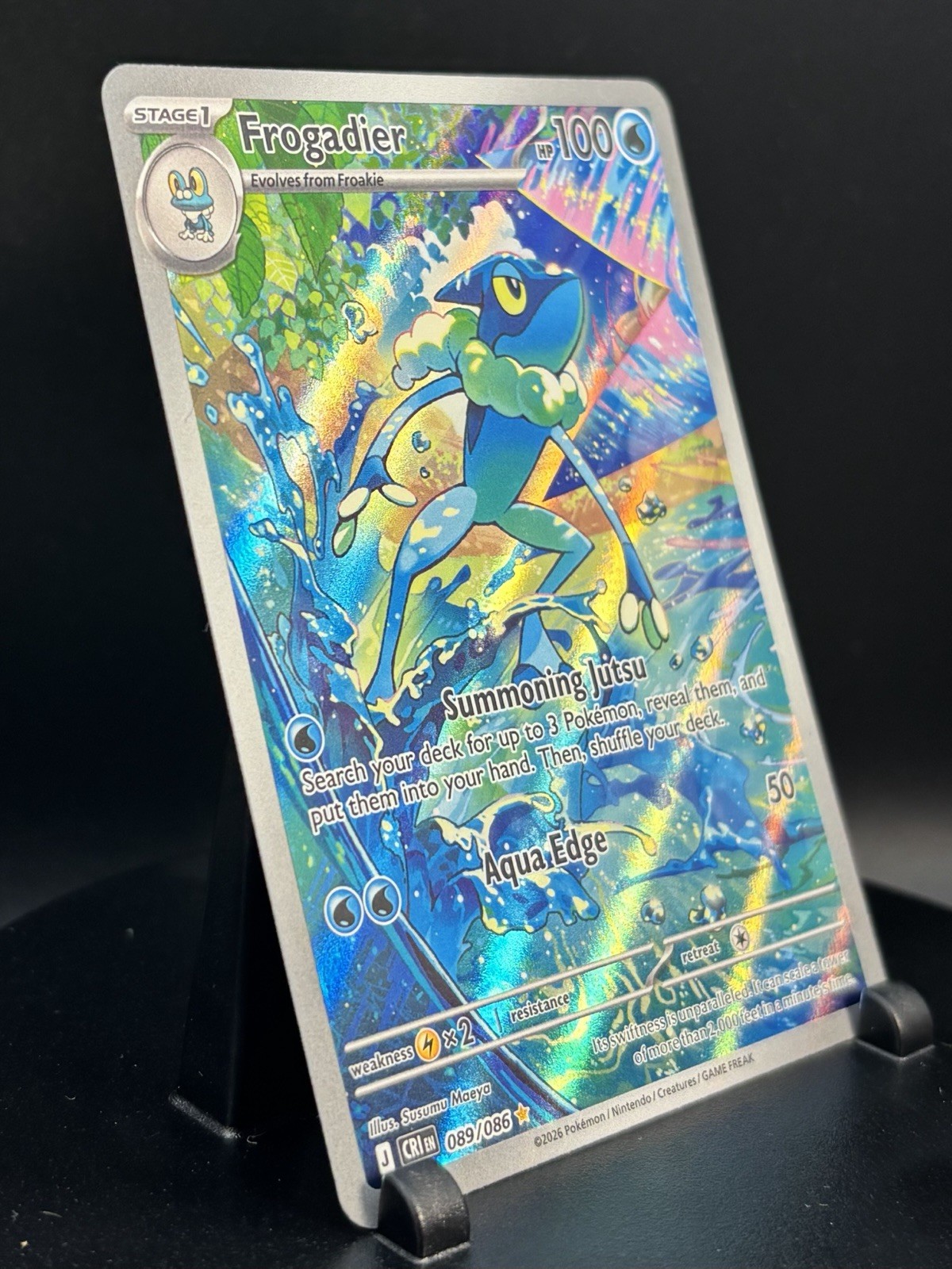Frogadier 089/086 Me04: Chaos Rising Holo