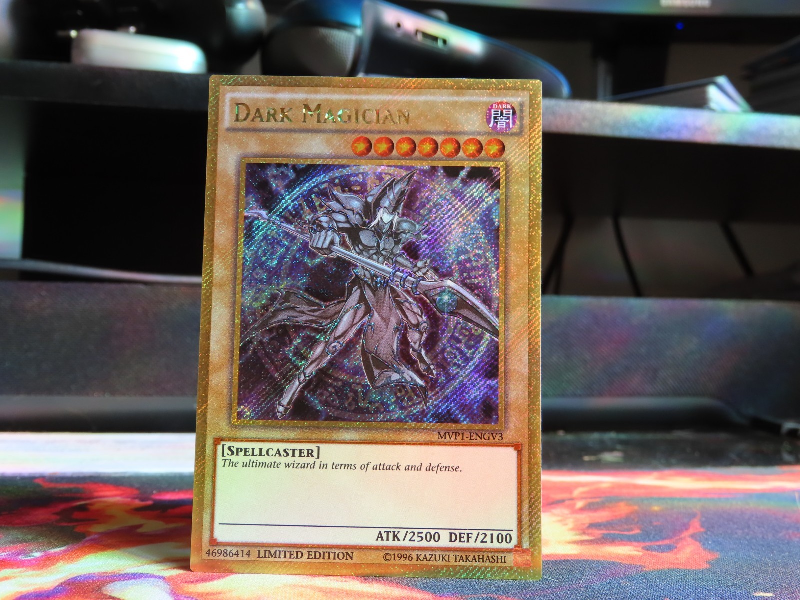 Dark Magician (Gold Secret Rare) MVP1-ENGV3 The Dark Side of Dimensions Movie