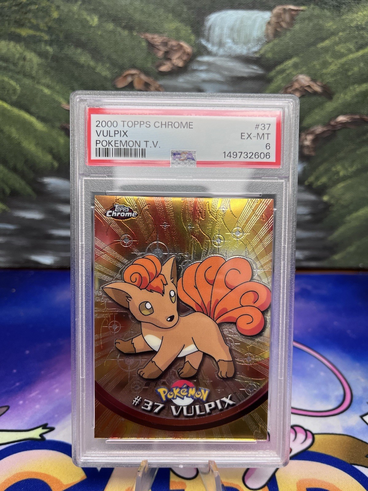 2000 Topps Chrome Vulpix #37 PSA 6 Pokemon T.V.