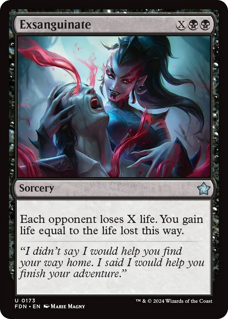 Exsanguinate [Foundations] Magic MTG