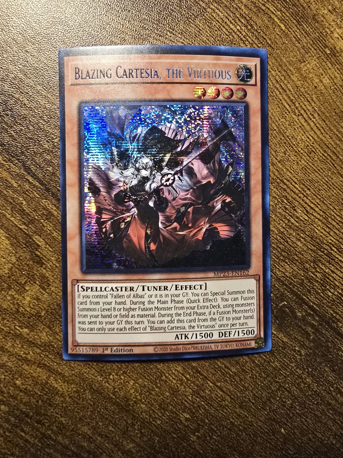 Blazing Cartesia, the Virtuous Prismatic Secret Rare MP23-EN162 NM Yugioh