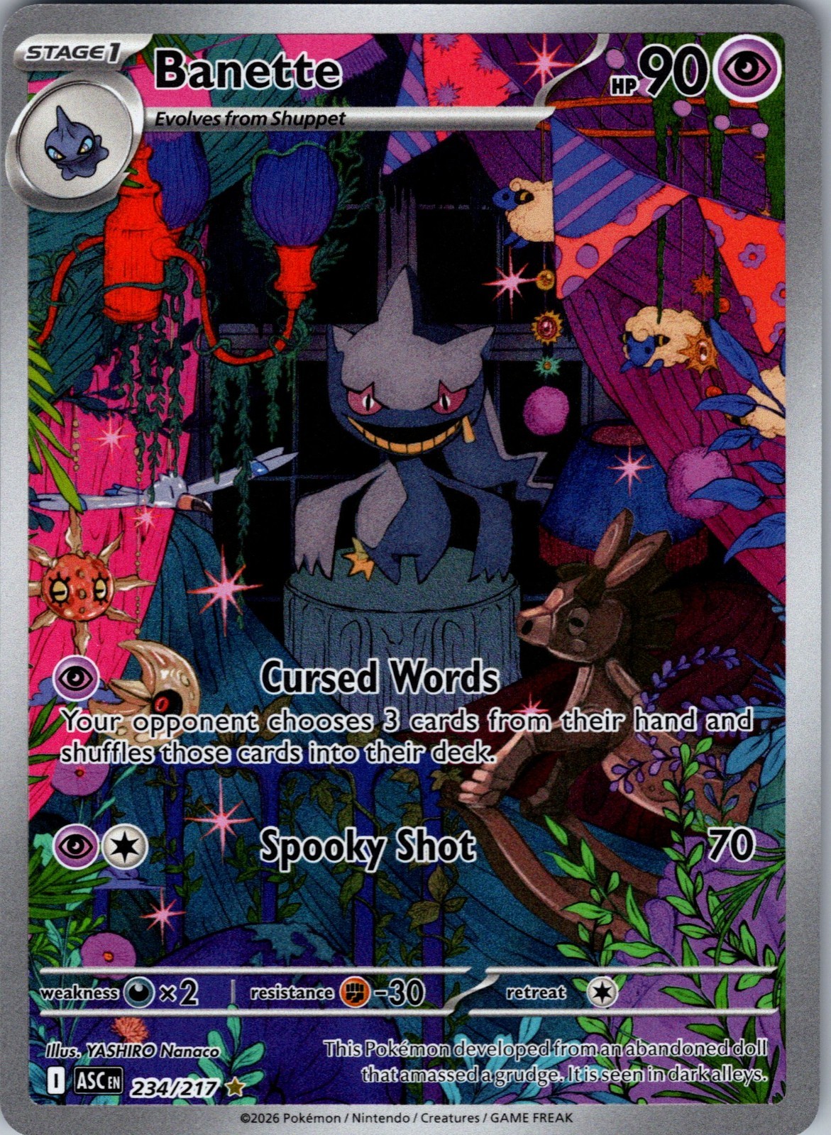 Banette Holo Illustration Rare ME: Ascended Heroes 234/217 NM
