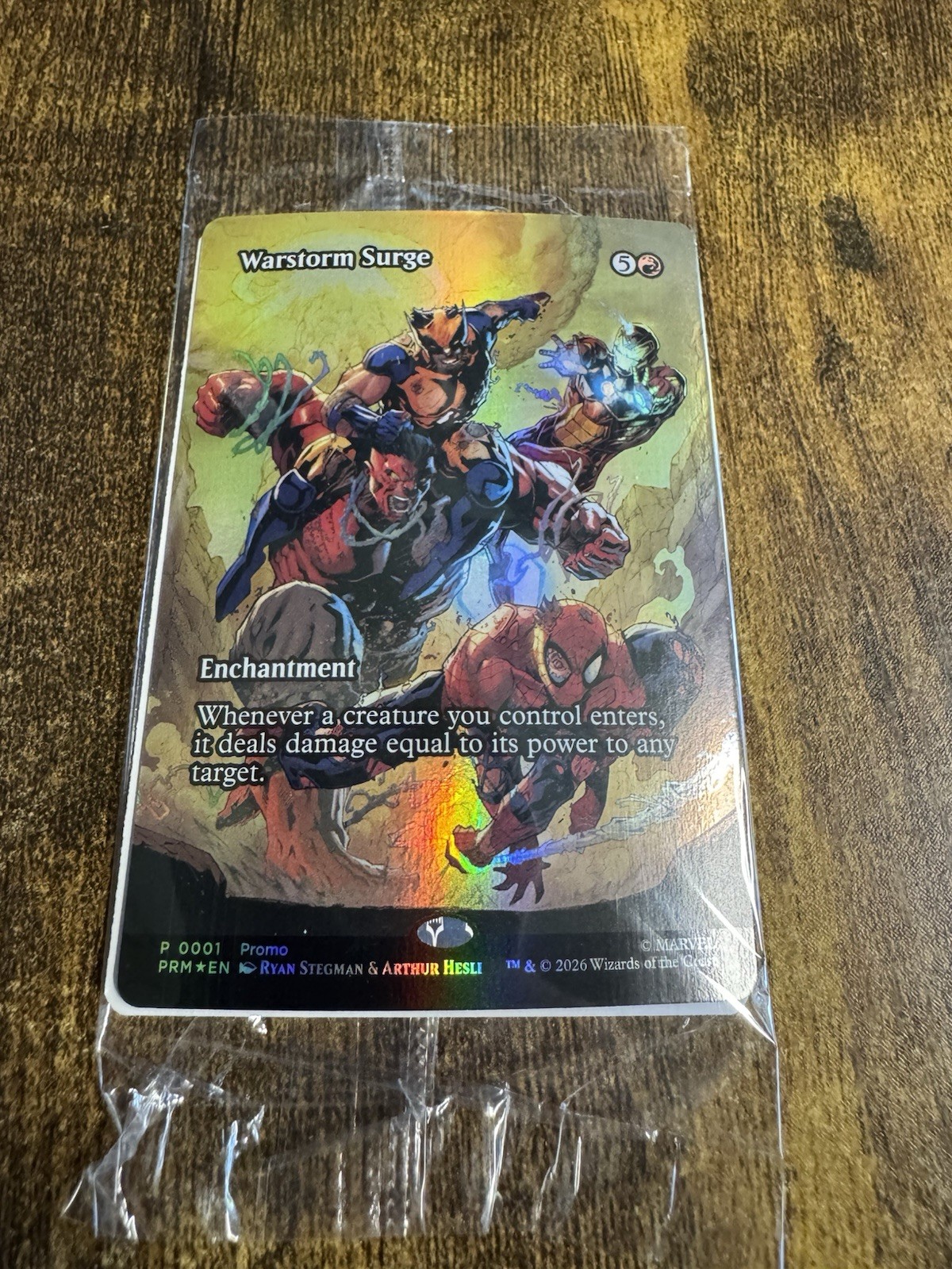 Warstorm Surge Magic The Gathering Exclusive Promo Card Sealed NEW Marvel P0001