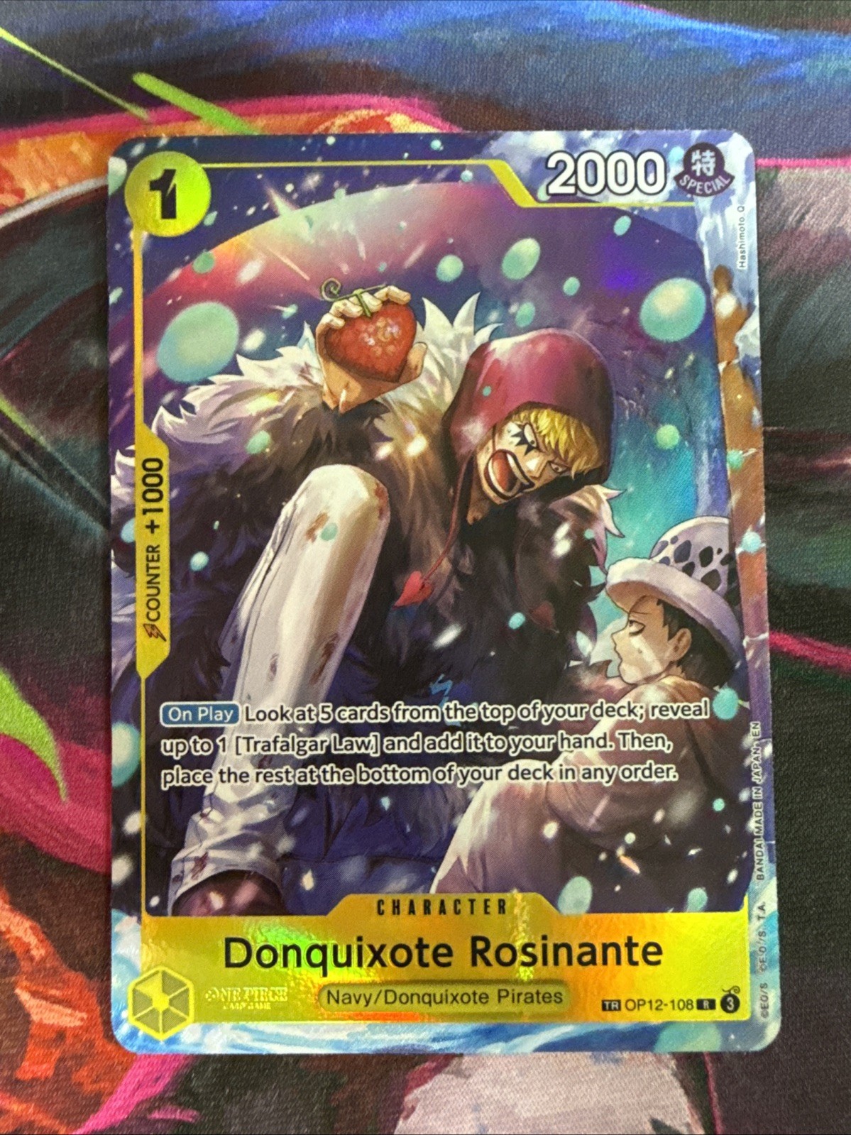 One Piece Donquixote Rosinante Treasure Rare Op12-108