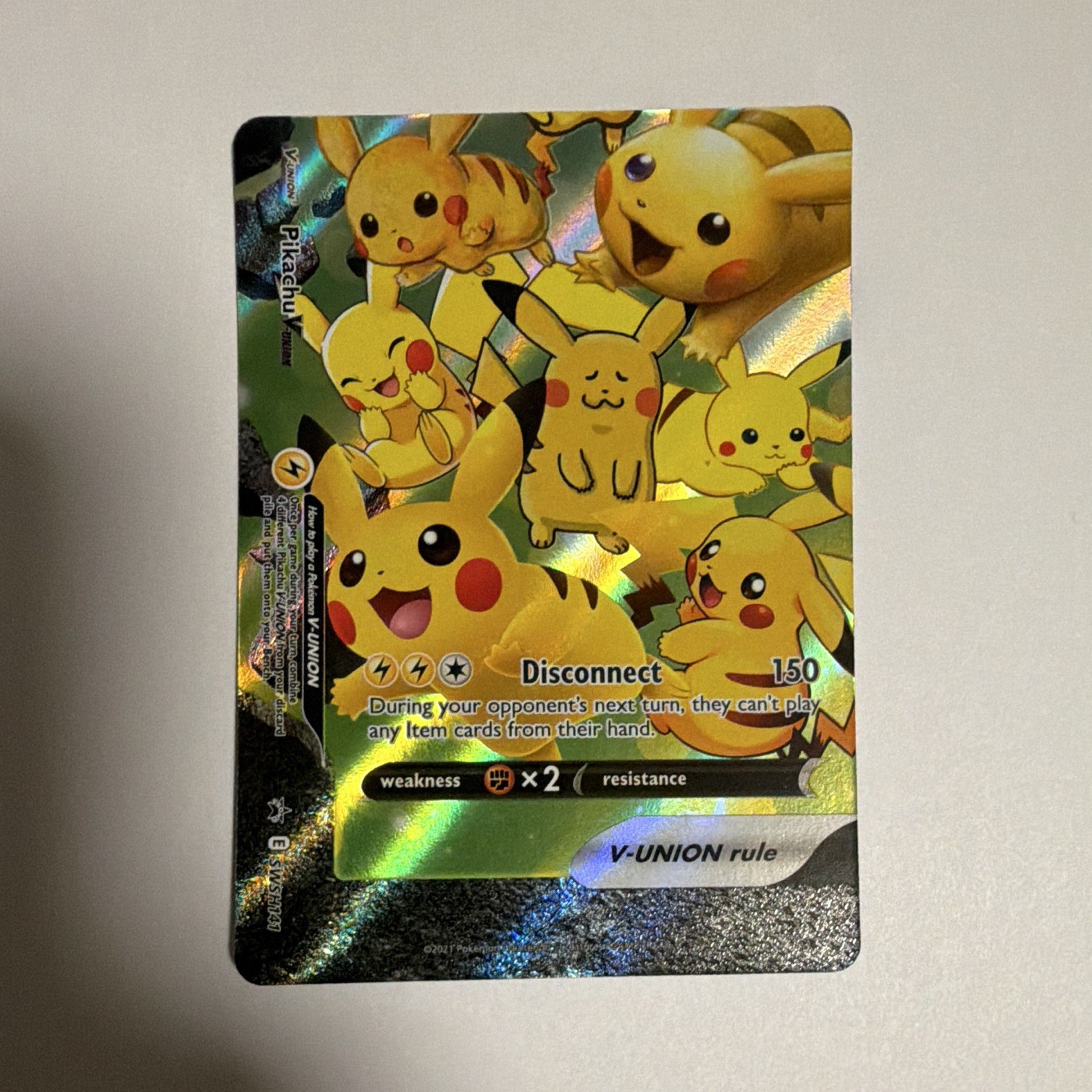 Pikachu V-UNION SWSH139 Sword & Shield Promo Holo Pokémon TCG 2021 English