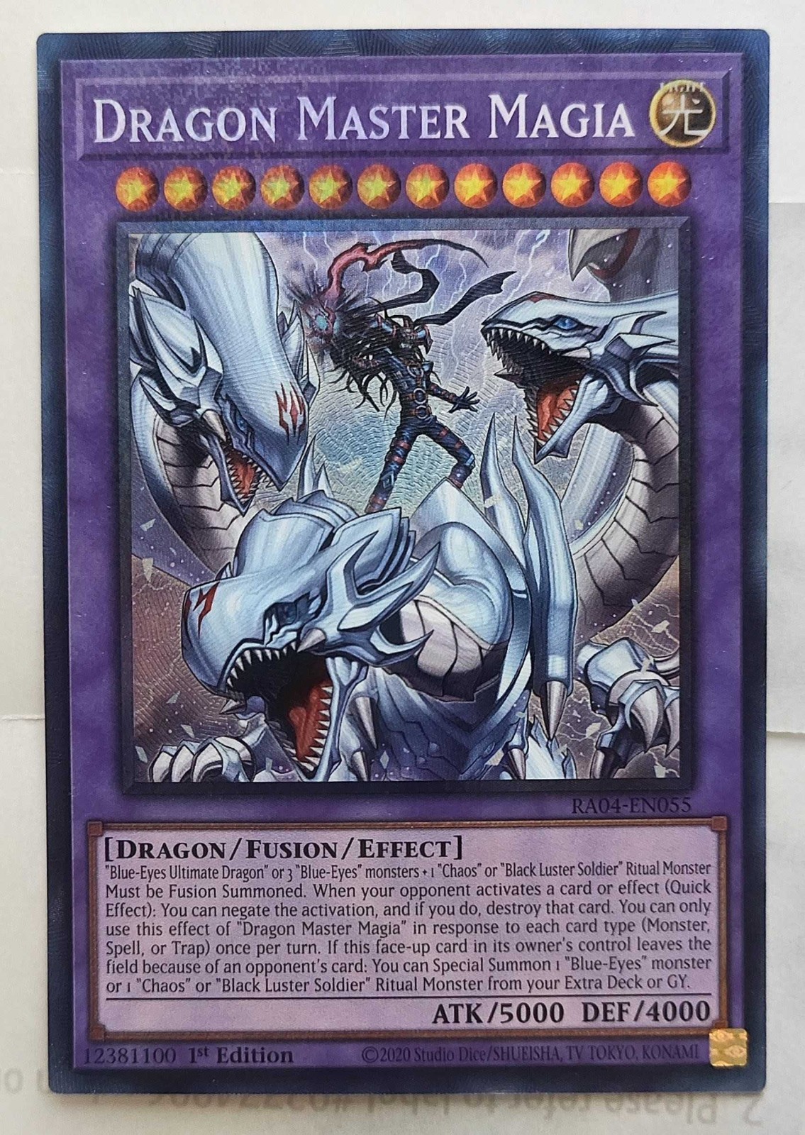 Dragon Master Magia (PCR) RA04-EN055 Quarter Century Stampede 1st Edition