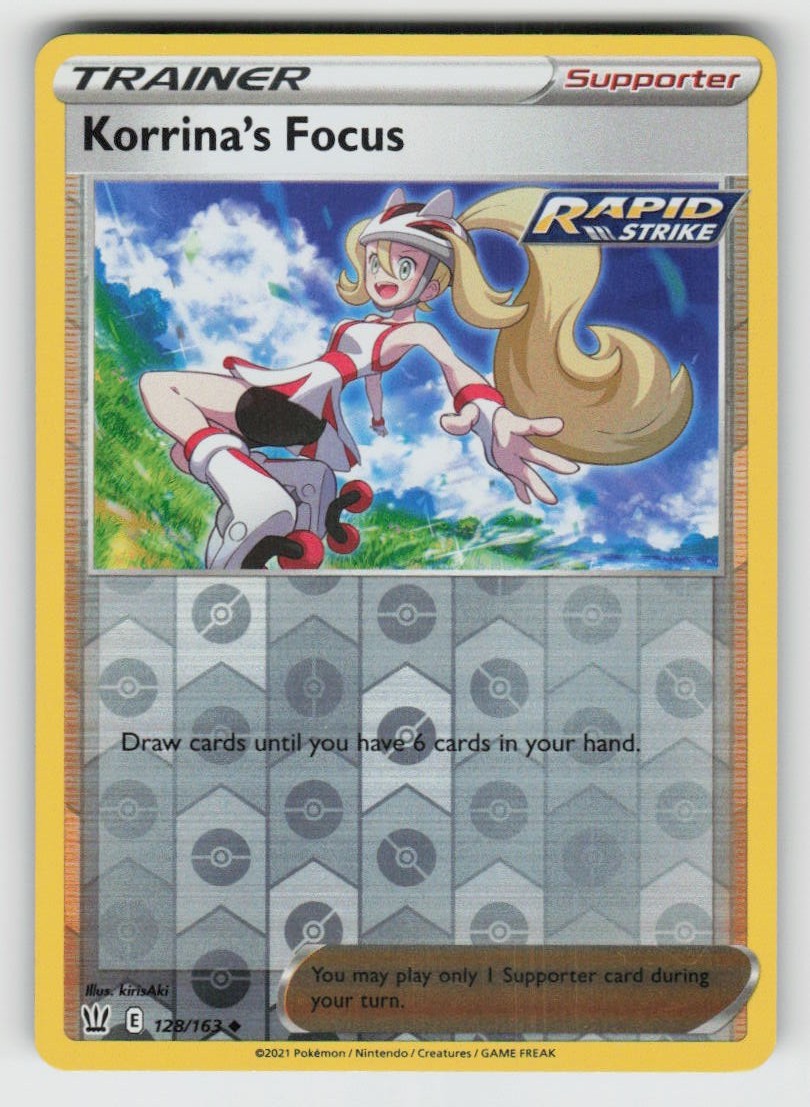 Reverse Holo Korrina’s Focus 128/163 Uncommon Battle Styles Near Mint