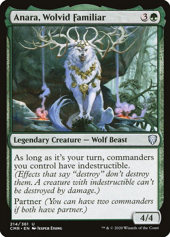 NM – Anara, Wolvid Familiar [CMR – 214] Commander Legends