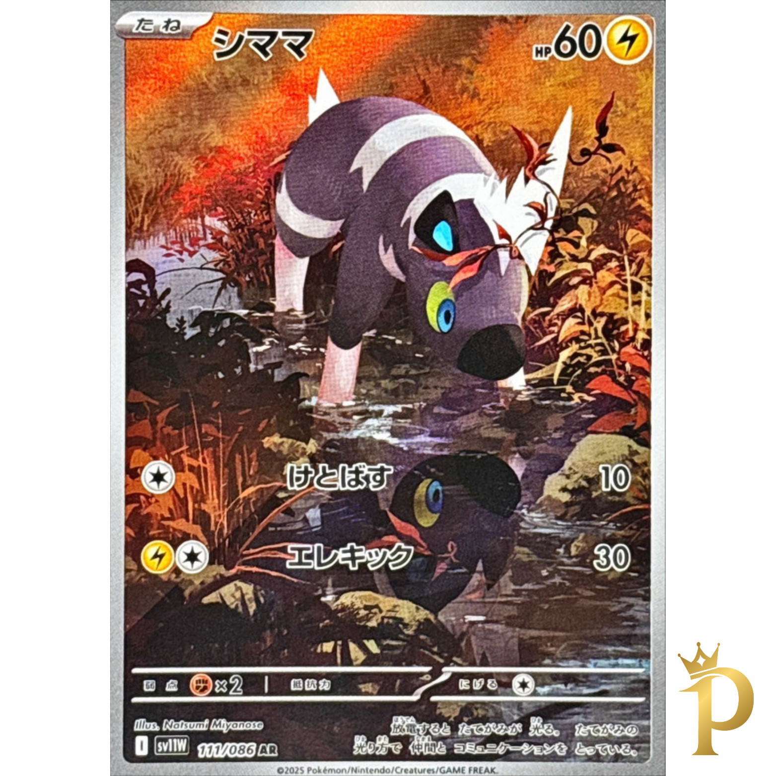 Blitzle AR 111/086 sv11w White Flare Pokemon Card Japanese-NM