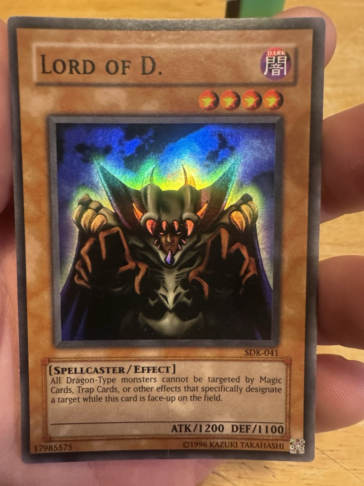 Yu-Gi-Oh! Lord of D. SDK-041 Unlimited Kaiba Deck Holo ATK/1200 DEF/1100