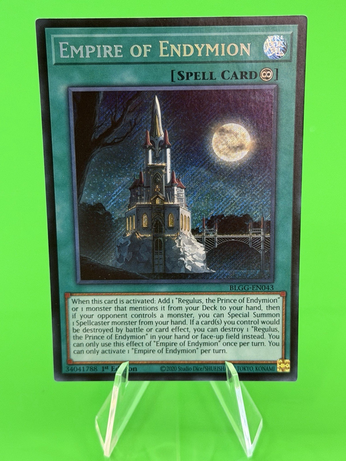 Yu-Gi-Oh Glorious Gallery Empire Of Endymion Secret Rare BLGG-EN043 NM!!!