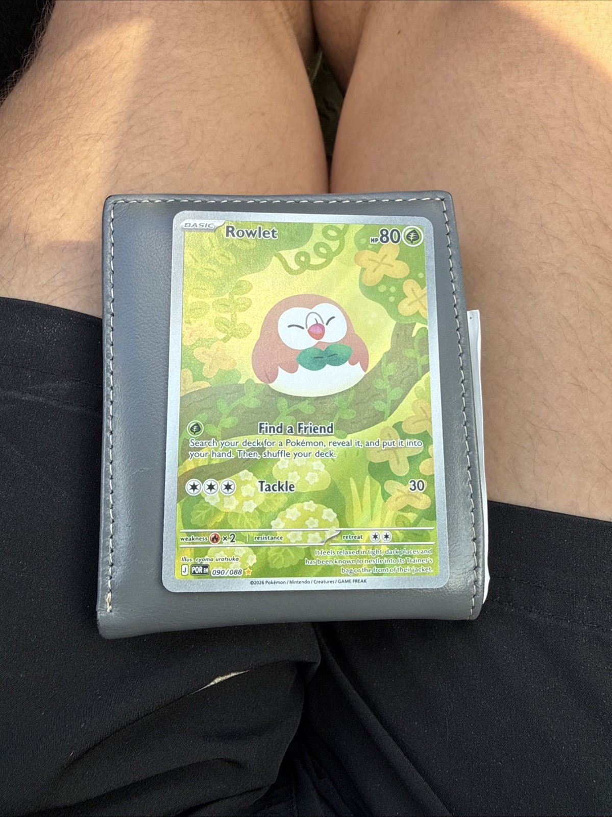 Rowlet 090/088 Perfect Order Illustration Rare Full Art Holo Pokémon TCG MINT