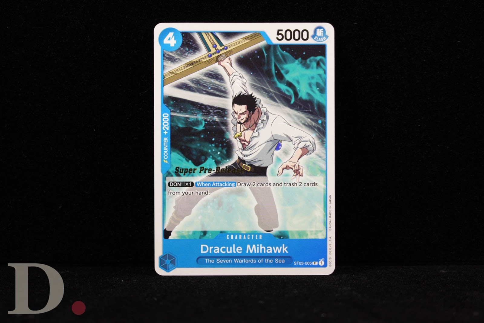 Dracule Mihawk ST03-005 Super Pre-Release Starter Deck 3: the Seven Warlords of