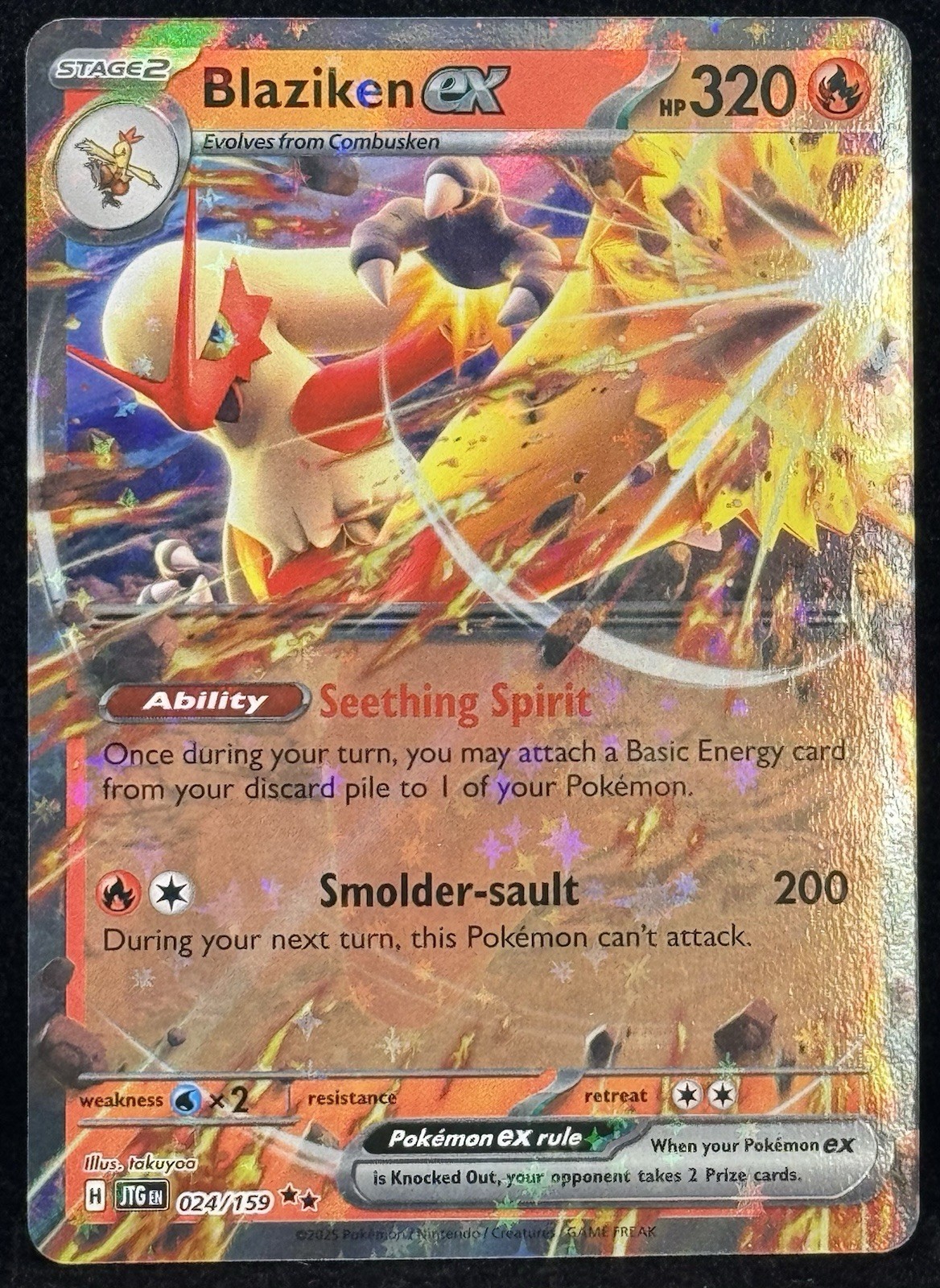 Blaziken ex 024/159 Double Rare Journey Together Pokemon Near Mint