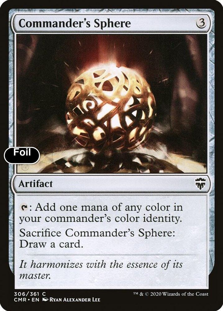 Commander’s Sphere – 306 – MP – Foil – Common – Commander Legends