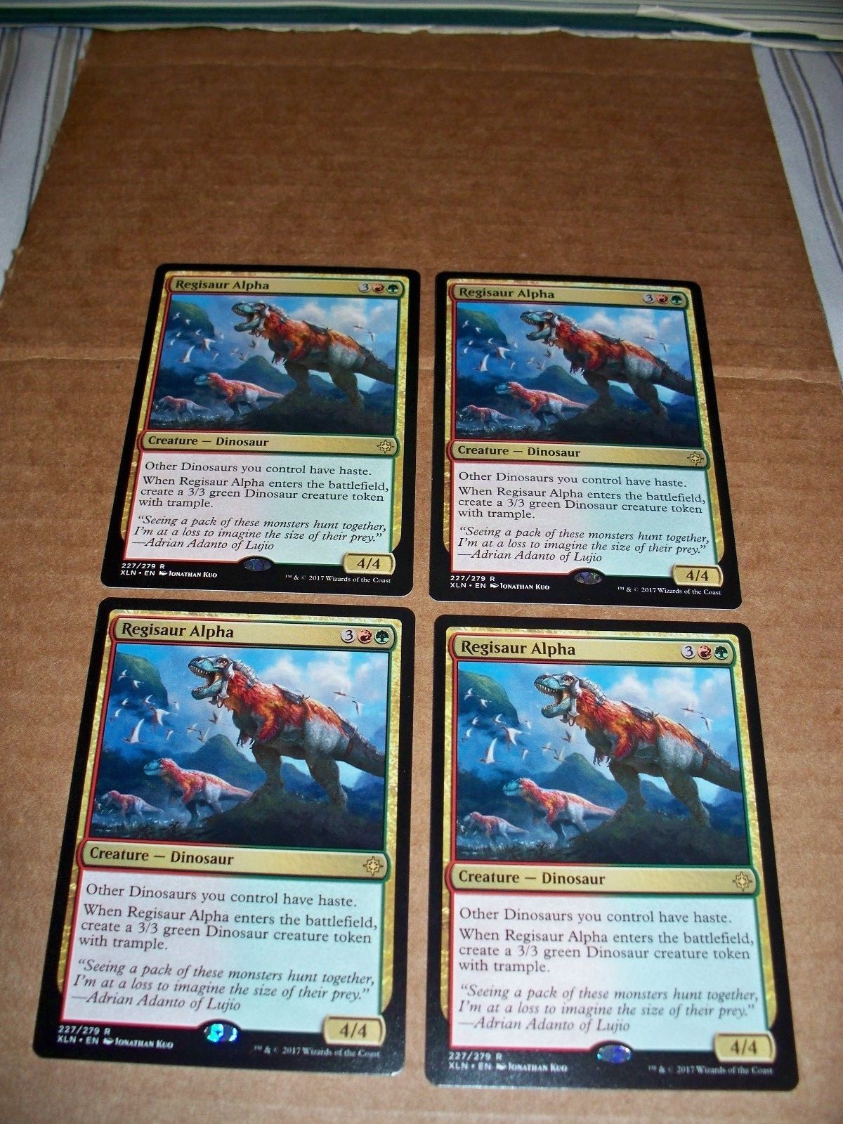MTG Magic 4x Regisaur Alpha Explorers of Ixalan NM/M