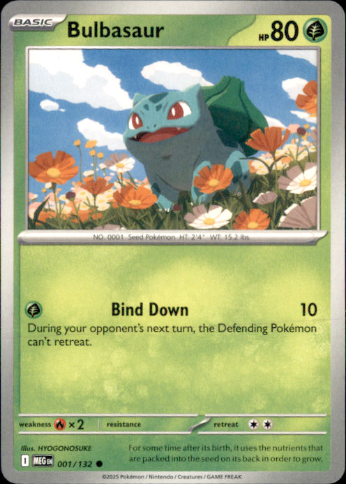 Bulbasaur Common ME01: Mega Evolution 001/132 NM HYOGONOSUKE 2025