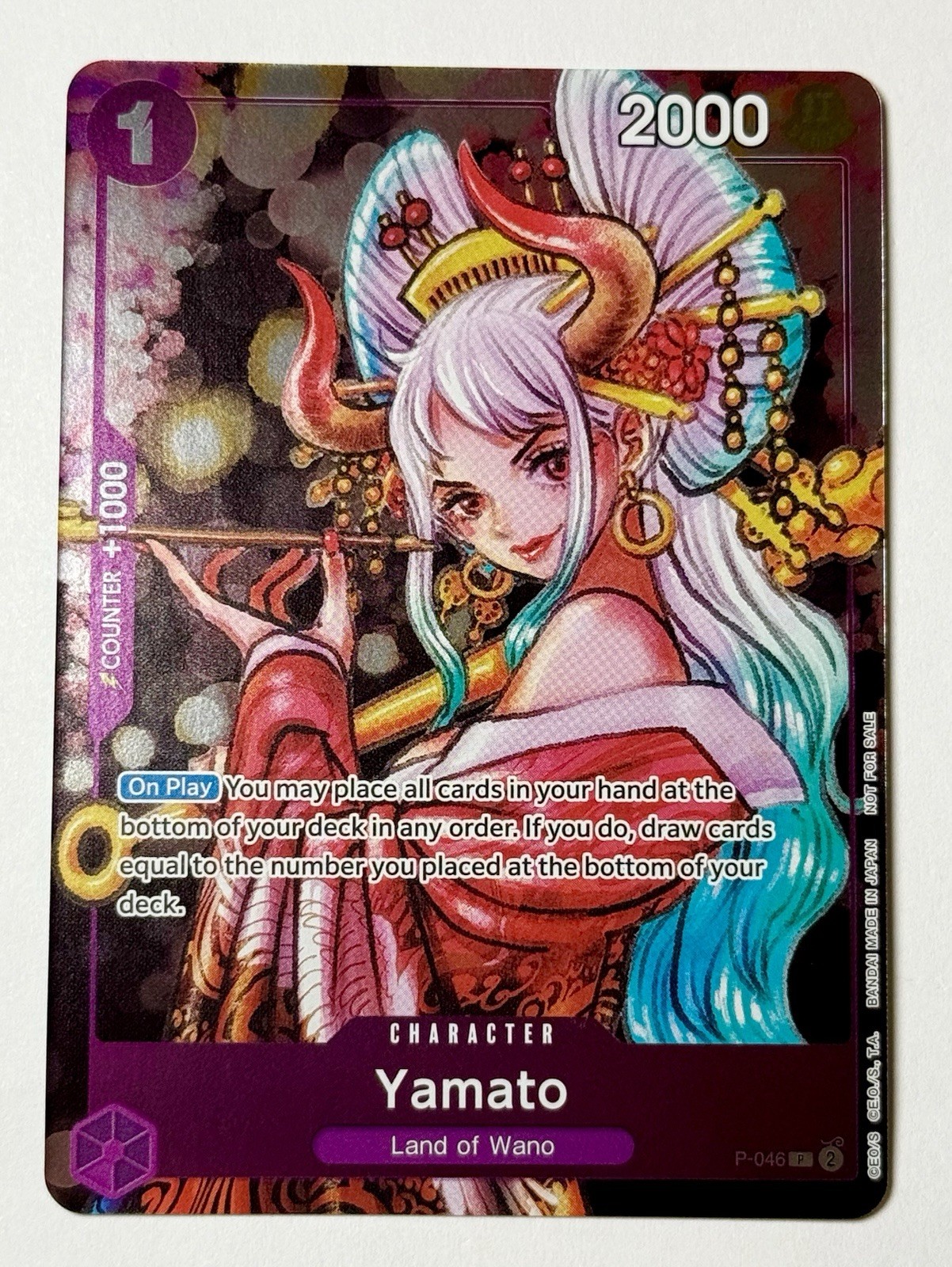 One Piece Yamato (Event Pack Vol. 3) Promotion Card Foil English (OP-PR)