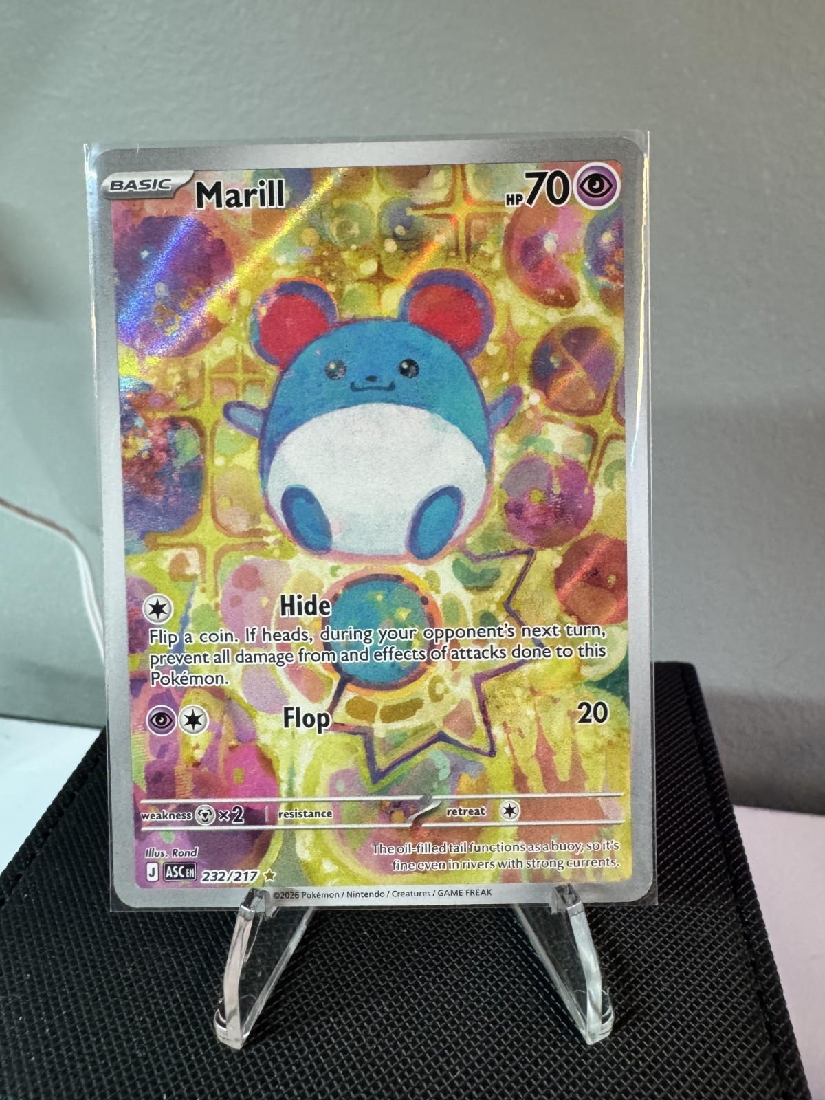 Marill 232/217 Illustration Rare Ascended Heroes Pokemon Near Mint