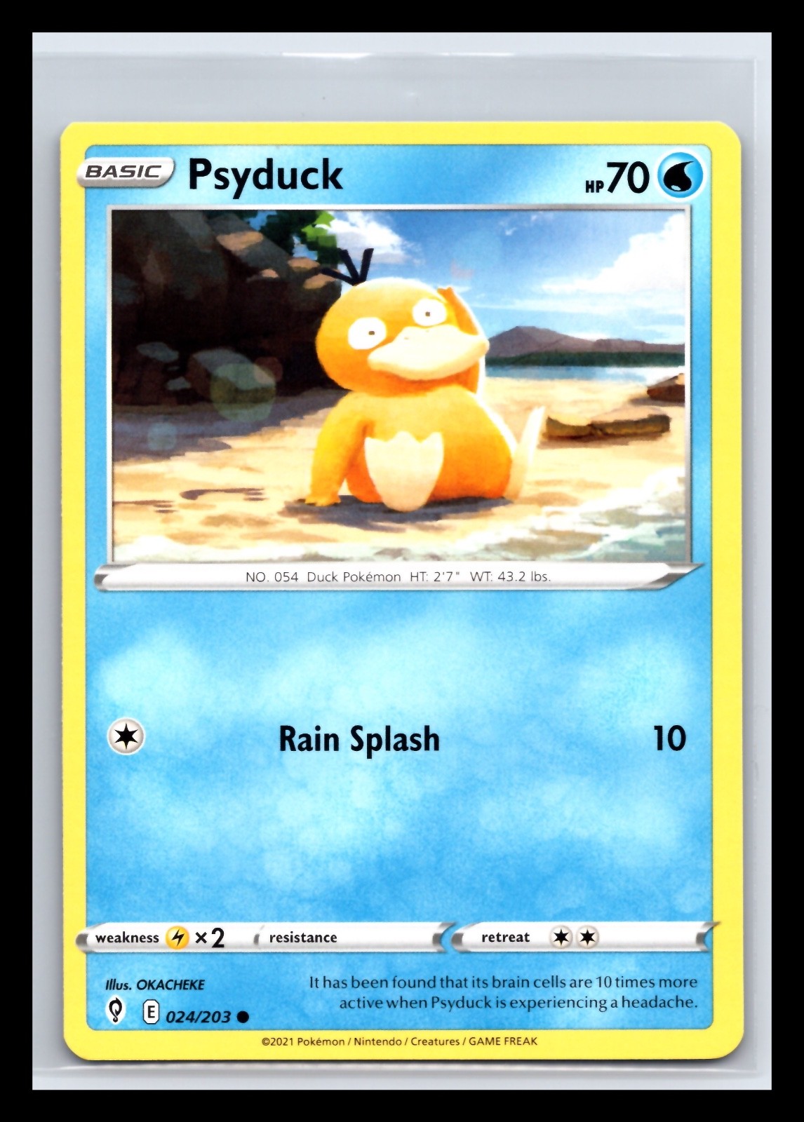 Psyduck 024/203 Evolving Skies Non Holo Pokemon Card English LP