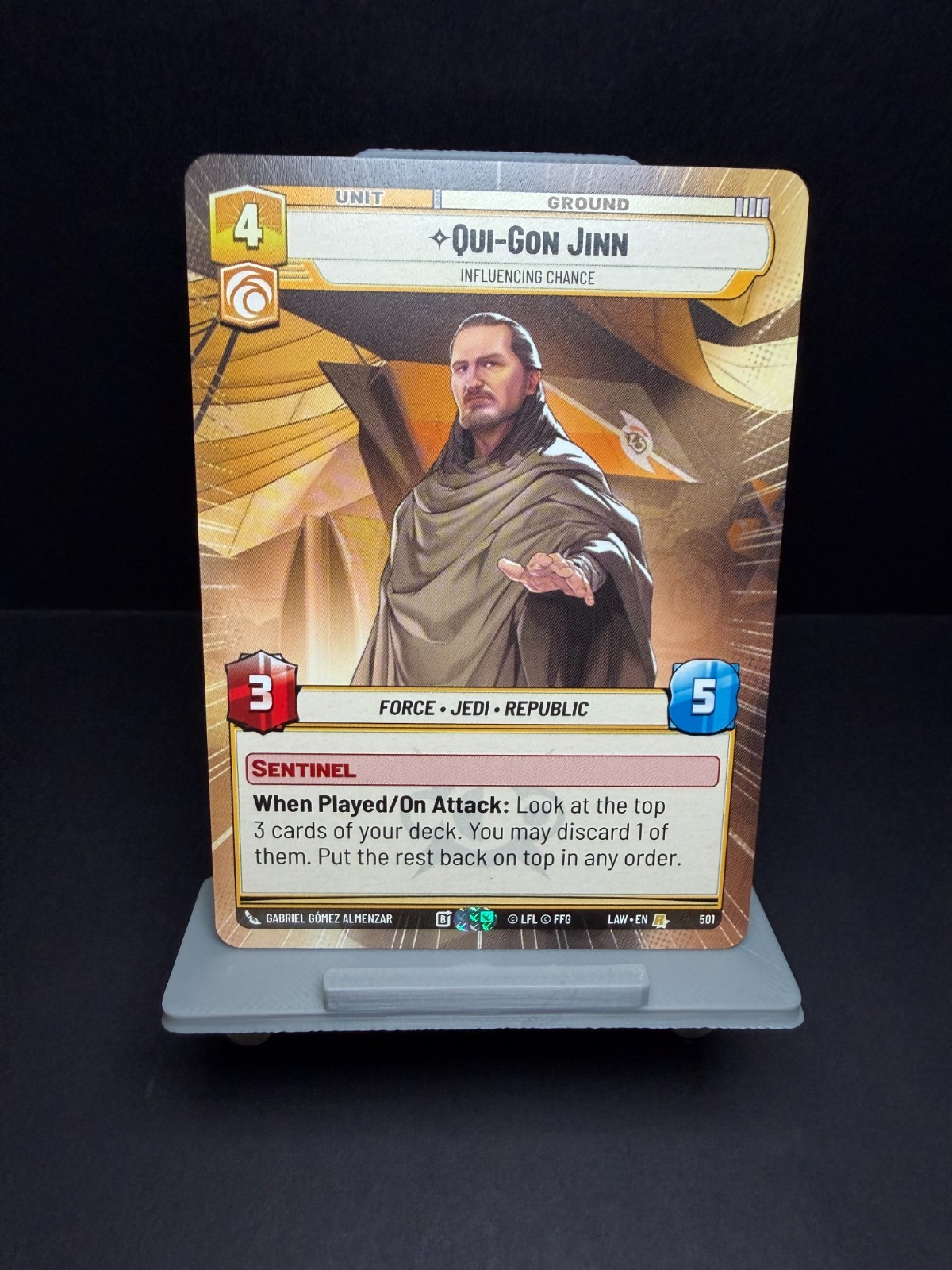 Qui-Gon Jinn, Influencing Chance (Hyperspace) Rare – 501 [ SWU: A Lawless Time ]