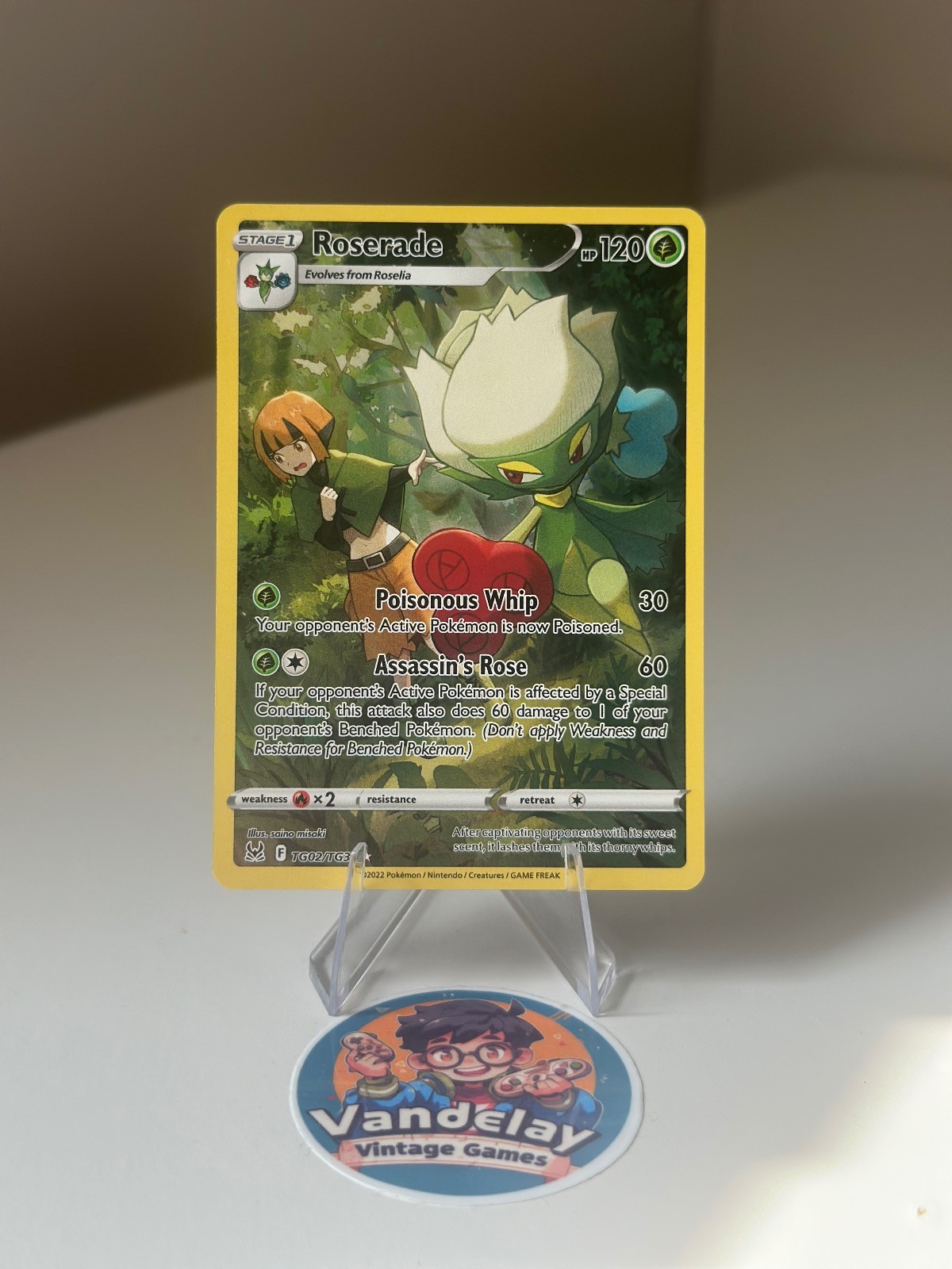 Roserade TG02/TG30 Lost Origin Trainer Gallery Holo Near Mint