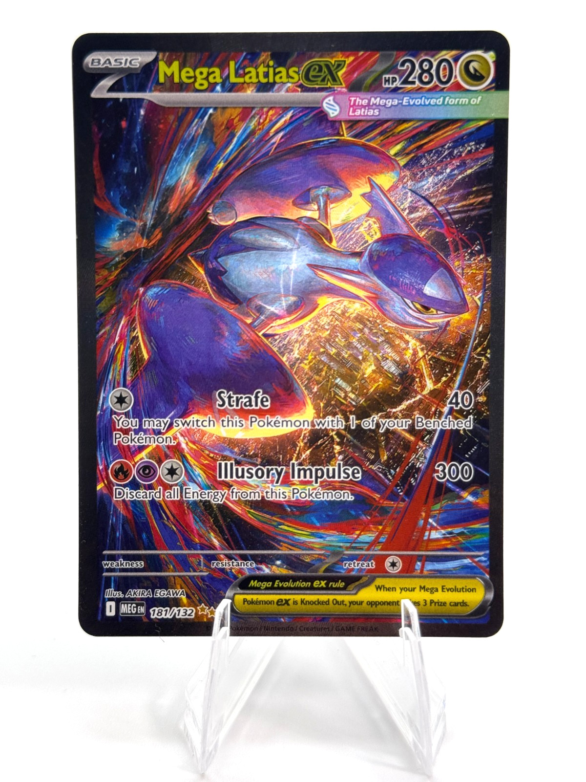 Pokemon Mega Latias ex Special Illustration Rare Mega Evolution 181/132
