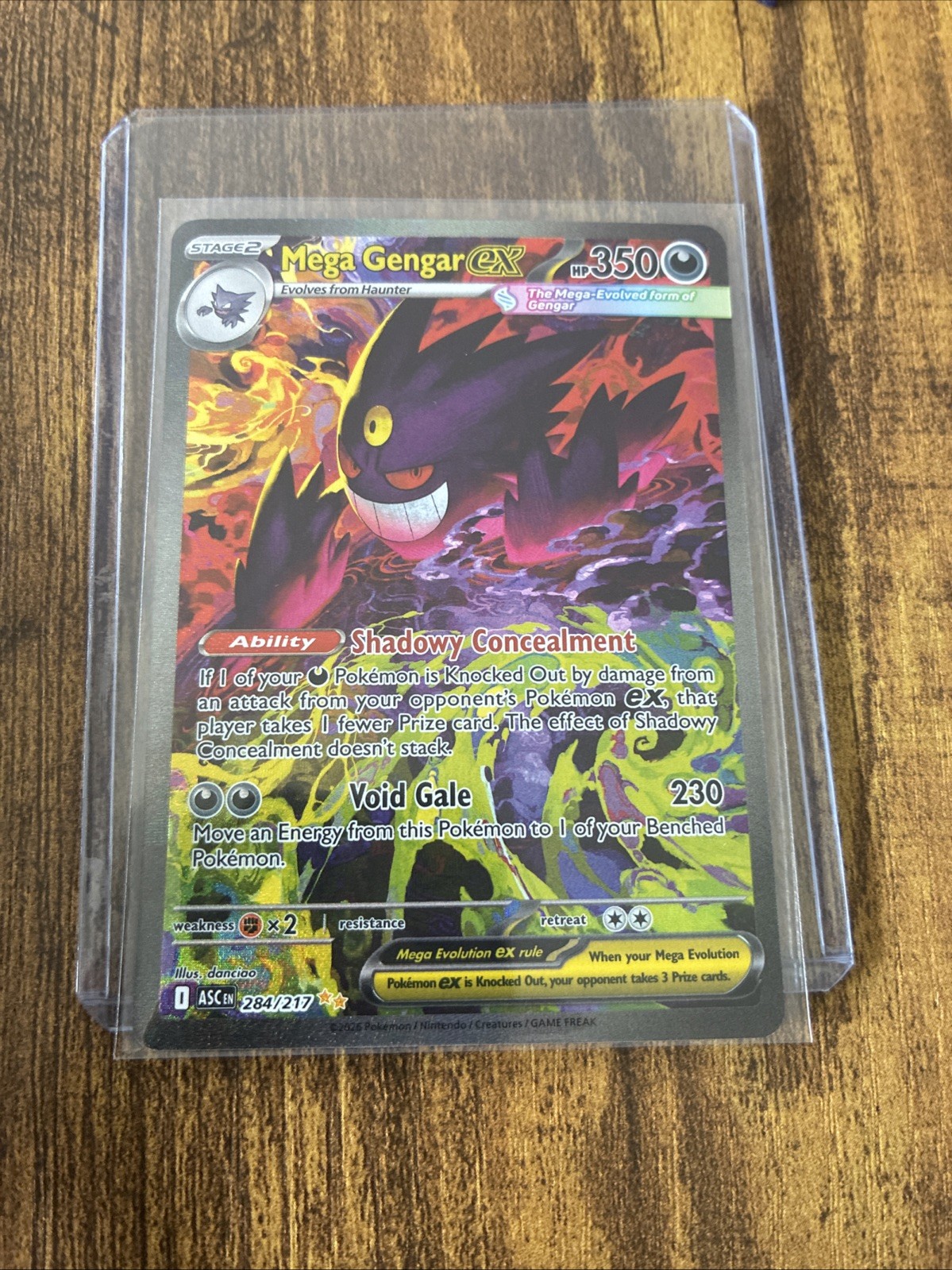 Mega Gengar EX 284/217 SIR Special Illustration Rare Ascended Heroes 🔥